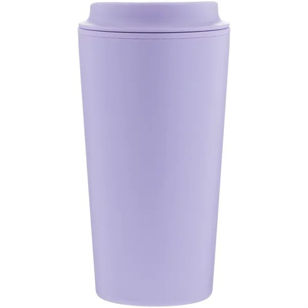 16 oz double wall plastic tumbler with threaded sip lid and... from ASI 51197 ETS Express, LLC