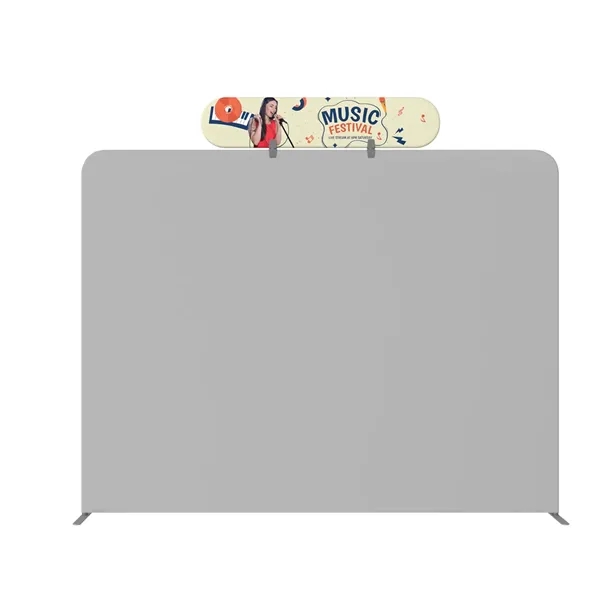 53"wx10"h Oval Header Display w/aluminum frame, full color imprint on 240g... from ASI 49891 Discount Marketing Products / DMP