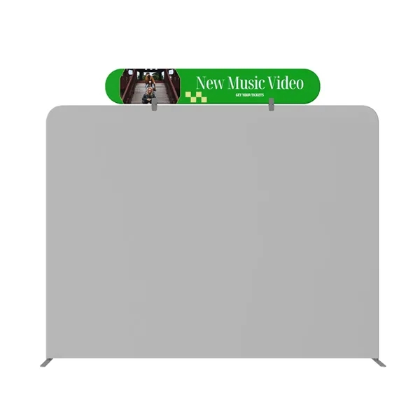 65"wx10"h Oval Header Display w/aluminum frame, full color imprint on 240g... from ASI 49891 Discount Marketing Products / DMP