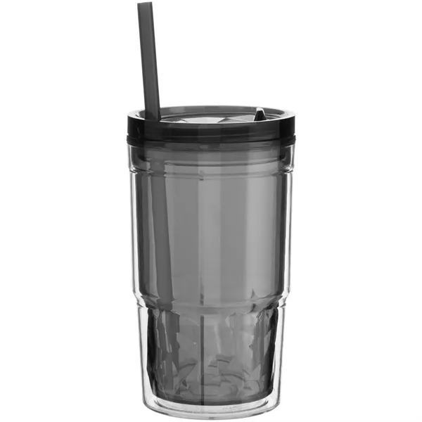 16 oz double wall acrylic tumbler with tinted inner wall, slider... from ASI 51197 ETS Express, LLC