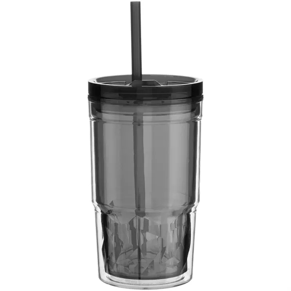 16 oz double wall acrylic tumbler with tinted inner wall, slider... from ASI 51197 ETS Express, LLC