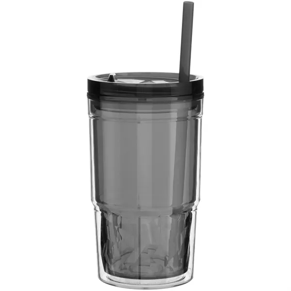 16 oz double wall acrylic tumbler with tinted inner wall, slider... from ASI 51197 ETS Express, LLC