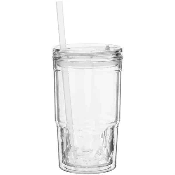 16 oz double wall acrylic tumbler with tinted inner wall, slider... from ASI 51197 ETS Express, LLC