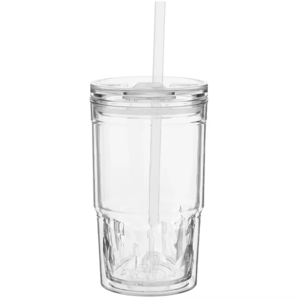 16 oz double wall acrylic tumbler with tinted inner wall, slider... from ASI 51197 ETS Express, LLC