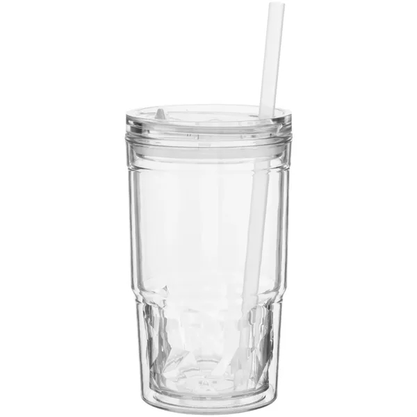 16 oz double wall acrylic tumbler with tinted inner wall, slider... from ASI 51197 ETS Express, LLC