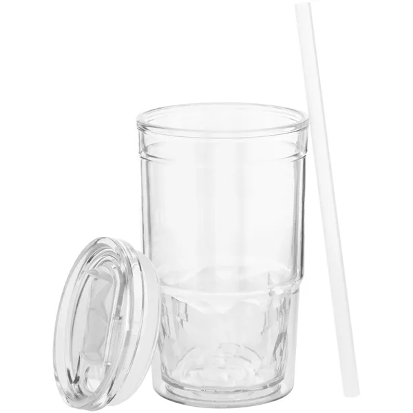 16 oz double wall acrylic tumbler with tinted inner wall, slider... from ASI 51197 ETS Express, LLC