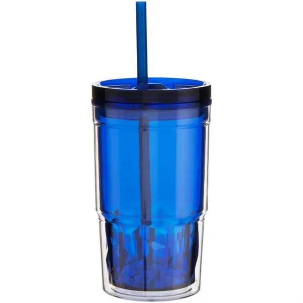 16 oz double wall acrylic tumbler with tinted inner wall, slider... from ASI 51197 ETS Express, LLC