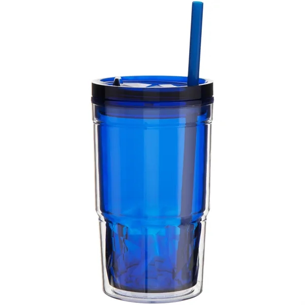 16 oz double wall acrylic tumbler with tinted inner wall, slider... from ASI 51197 ETS Express, LLC