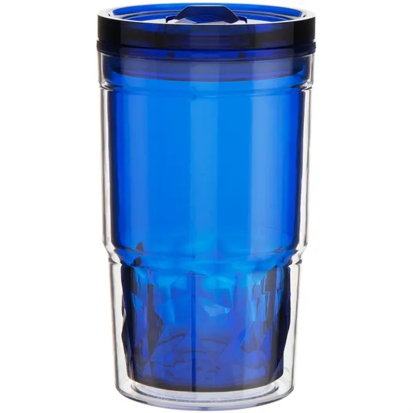 16 oz double wall acrylic tumbler with tinted inner wall, slider... from ASI 51197 ETS Express, LLC