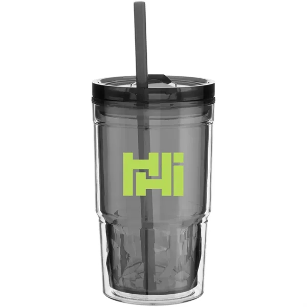 16 oz double wall acrylic tumbler with tinted inner wall, slider... from ASI 51197 ETS Express, LLC