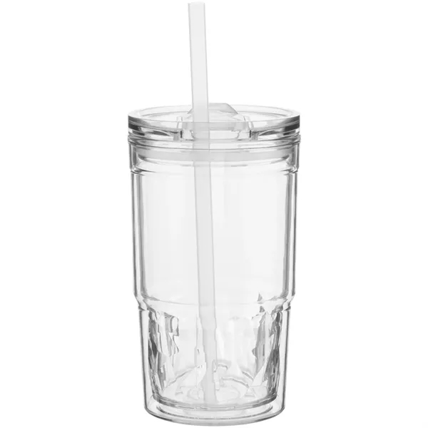 16 oz double wall acrylic tumbler with tinted inner wall, slider... from ASI 51197 ETS Express, LLC