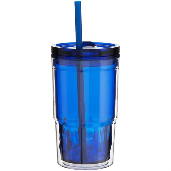 16 oz double wall acrylic tumbler with tinted inner wall, slider... from ASI 51197 ETS Express, LLC