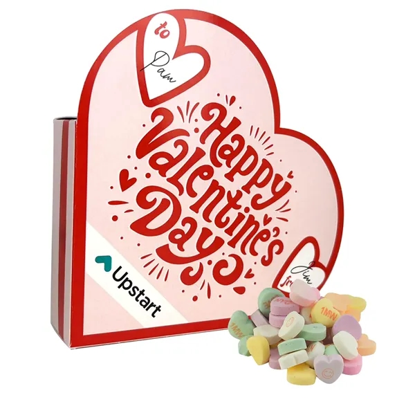 This charming custom box is filled with Conversation Hearts... from ASI 71685 Midnite Snax®