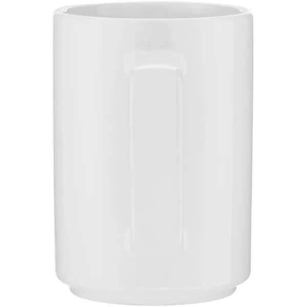 15 oz glossy ceramic mug with stackable design and polished finish... from ASI 51197 ETS Express, LLC