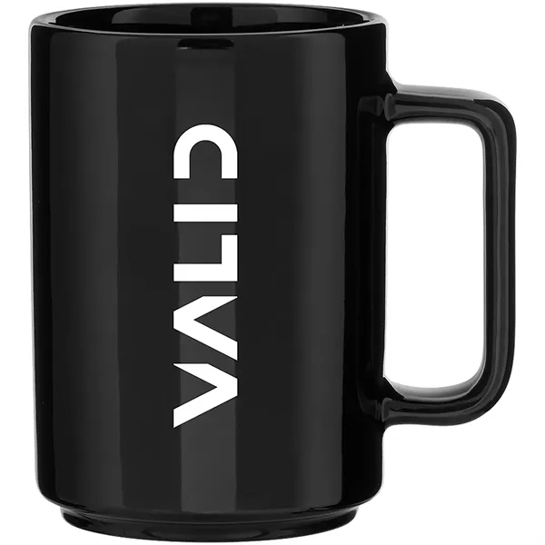 15 oz glossy ceramic mug with stackable design and polished finish... from ASI 51197 ETS Express, LLC