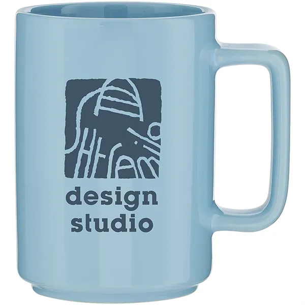 15 oz glossy ceramic mug with stackable design and polished finish... from ASI 51197 ETS Express, LLC