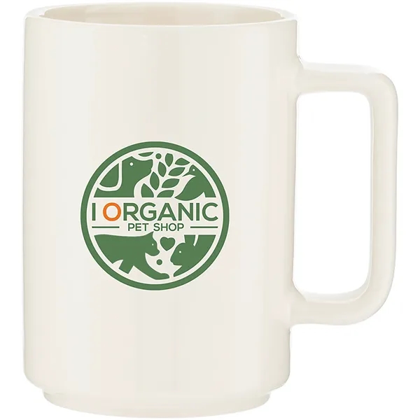 15 oz glossy ceramic mug with stackable design and polished finish... from ASI 51197 ETS Express, LLC