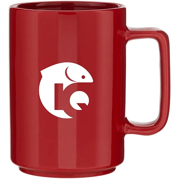 15 oz glossy ceramic mug with stackable design and polished finish... from ASI 51197 ETS Express, LLC
