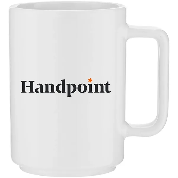 15 oz glossy ceramic mug with stackable design and polished finish... from ASI 51197 ETS Express, LLC