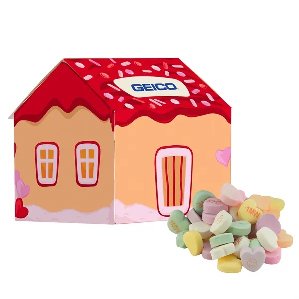 Cupid's Cottage filled with Conversation Hearts... from ASI 71685 Midnite Snax®