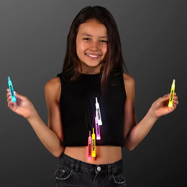 Blank or imprinted. Assorted 4" Mid-Size Glow Sticks with Lanyard.... from ASI 34194 ALightPromos / Alight Promotional Products