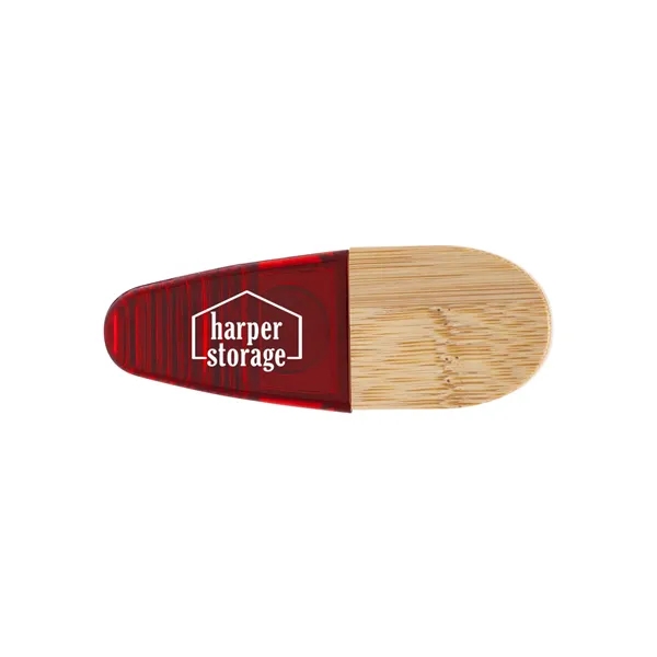 Recycled PS & Bamboo Magnetic Memo Clip... from ASI 79530 Prime Line