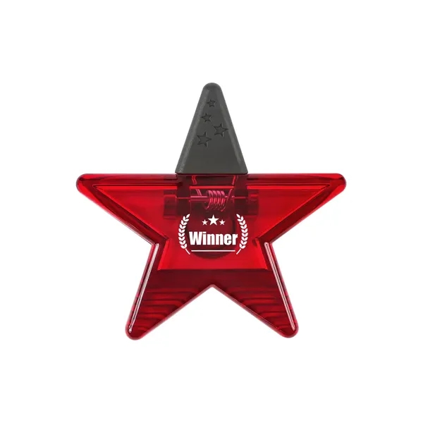 Recycled PS Star Shape Magnetic Memo Clip... from ASI 79530 Prime Line