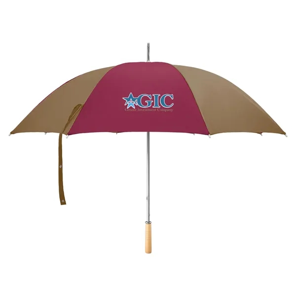 Golf umbrella with metal shaft and wood handle.... from ASI 61125 Hit Promotional Products / Hit®