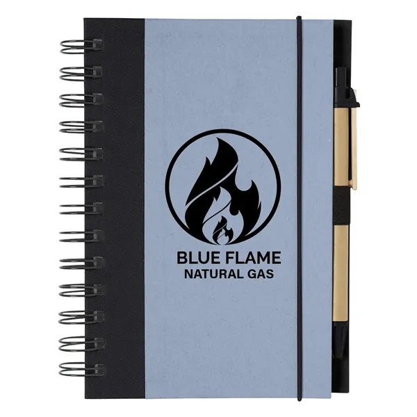 Spiral notebook and pen with elastic pen loop and elastic band... from ASI 61125 Hit Promotional Products / Hit®