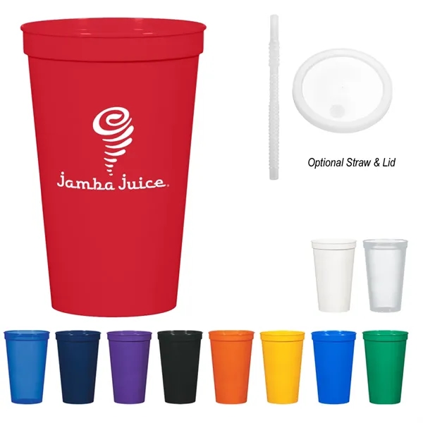 22 Oz. Big Game Stadium Cup. Made With Up To 25%... from ASI 61125 Hit Promotional Products / Hit®