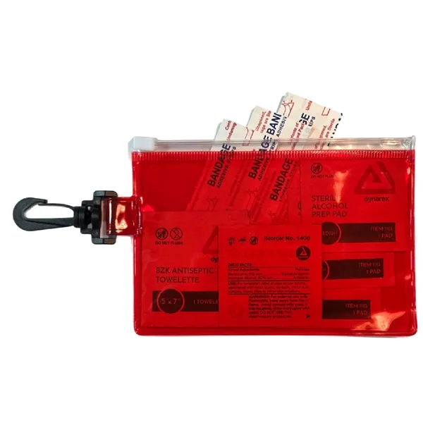 This Zip Carabiner First Aid Kit pouch.... from ASI 83770 Royal Industries / The Royal Line