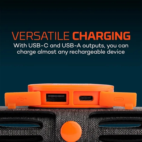 This foldable solar panel provides up to 7.5 watts to its... from ASI 46170 Compass Industries Inc