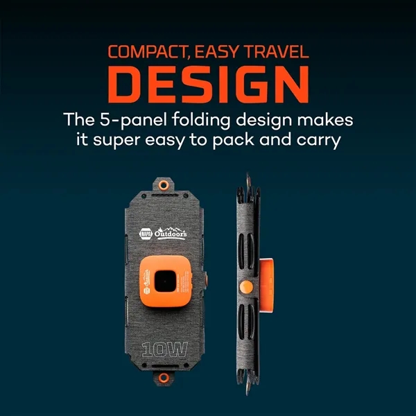 This foldable solar panel provides up to 7.5 watts to its... from ASI 46170 Compass Industries Inc