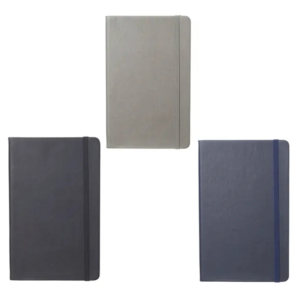 Shimmer hardcover journal with band plus 1 color silkscreen imprint on... from ASI 37218 Athena Promo (tm)