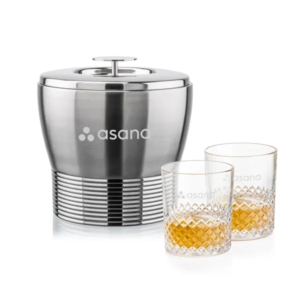 The Genoa Ice Bucket & On-the-Rocks Set is designed for effortless... from ASI 84592 St Regis Group