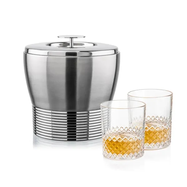 The Genoa Ice Bucket & On-the-Rocks Set is designed for effortless... from ASI 84592 St Regis Group