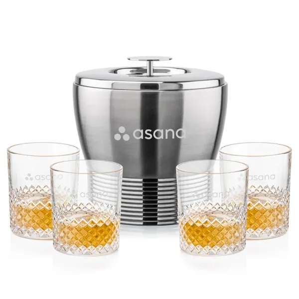 The Genoa Ice Bucket & On-the-Rocks Set is designed for effortless... from ASI 84592 St Regis Group