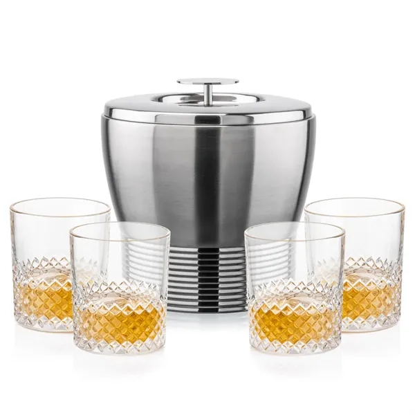 The Genoa Ice Bucket & On-the-Rocks Set is designed for effortless... from ASI 84592 St Regis Group