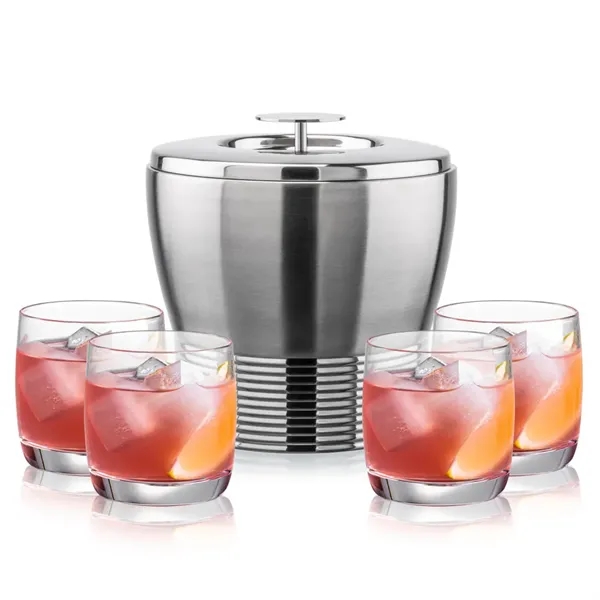The Genoa Ice Bucket & On-the-Rocks Set is designed for effortless... from ASI 84592 St Regis Group