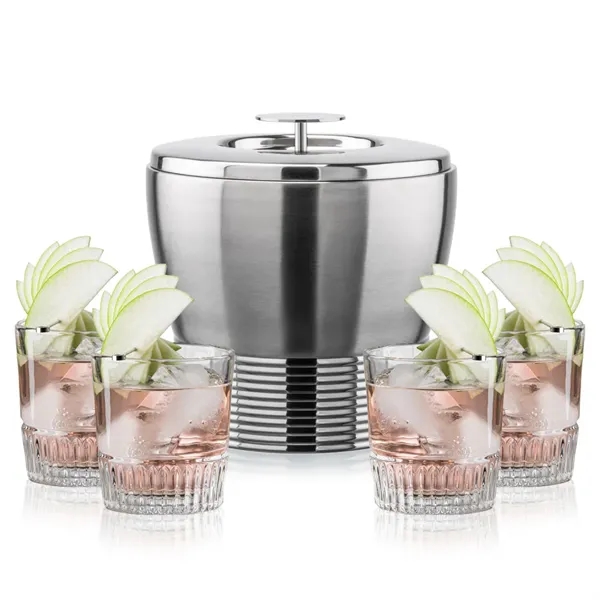 The Genoa Ice Bucket & On-the-Rocks Set is designed for effortless... from ASI 84592 St Regis Group
