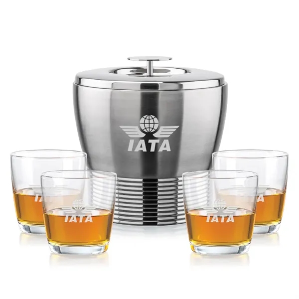 The Genoa Ice Bucket & On-the-Rocks Set is designed for effortless... from ASI 84592 St Regis Group