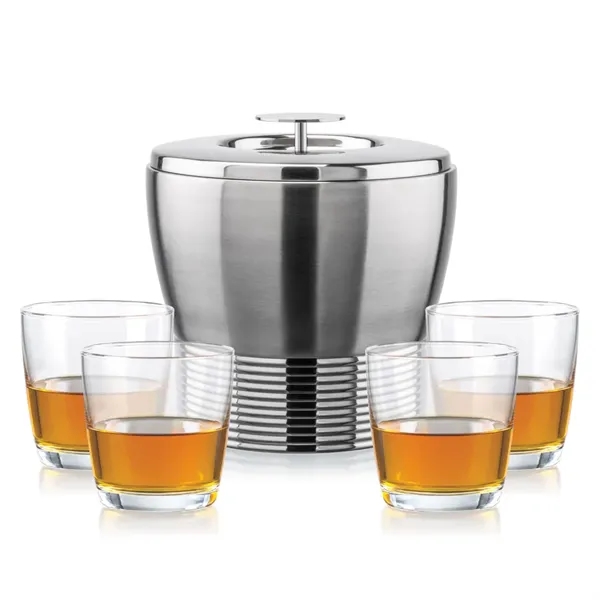 The Genoa Ice Bucket & On-the-Rocks Set is designed for effortless... from ASI 84592 St Regis Group
