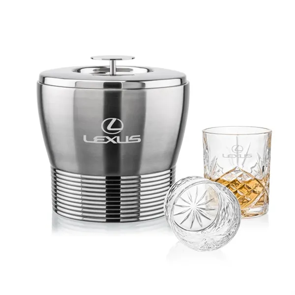 The Genoa Ice Bucket & On-the-Rocks Set is designed for effortless... from ASI 84592 St Regis Group