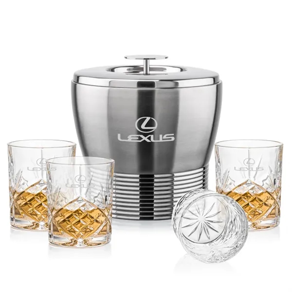 The Genoa Ice Bucket & On-the-Rocks Set is designed for effortless... from ASI 84592 St Regis Group