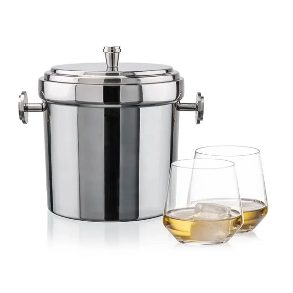 The Milano Ice Bucket & On-the-Rocks Glasses Set delivers a clean,... from ASI 84592 St Regis Group