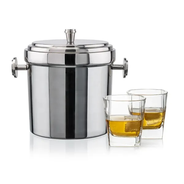 The Milano Ice Bucket & On-the-Rocks Glasses Set delivers a clean,... from ASI 84592 St Regis Group