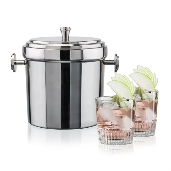 The Milano Ice Bucket & On-the-Rocks Glasses Set delivers a clean,... from ASI 84592 St Regis Group