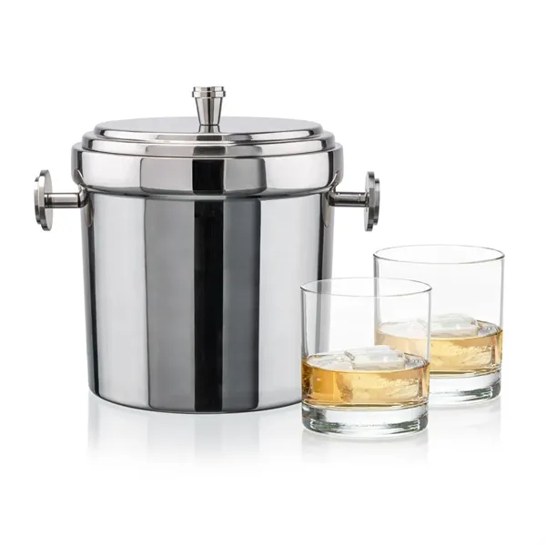 The Milano Ice Bucket & On-the-Rocks Glasses Set delivers a clean,... from ASI 84592 St Regis Group