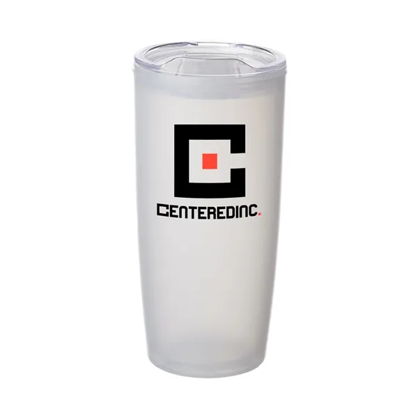 Stay refreshed with this 22 oz. plastic double-wall tumbler.... from ASI 62088 IDProductsource