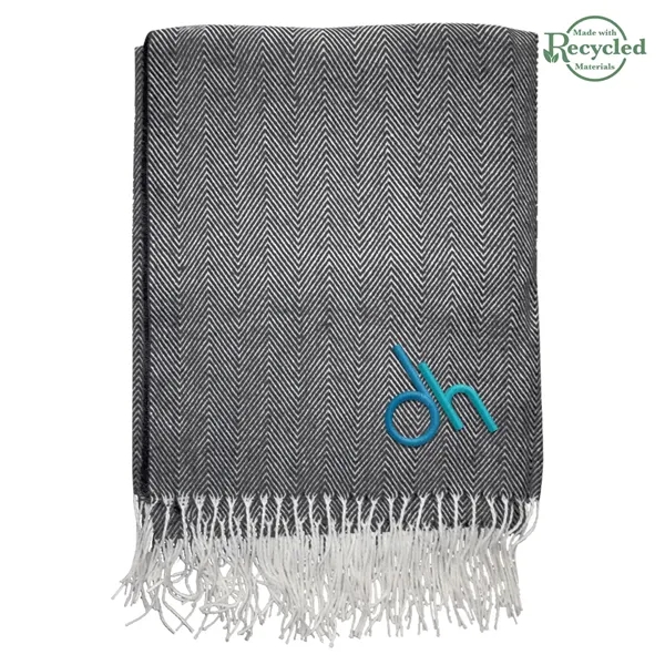 Eastport herringbone blanket for cozying up on the couch or adding... from ASI 61125 Hit Promotional Products / Hit®